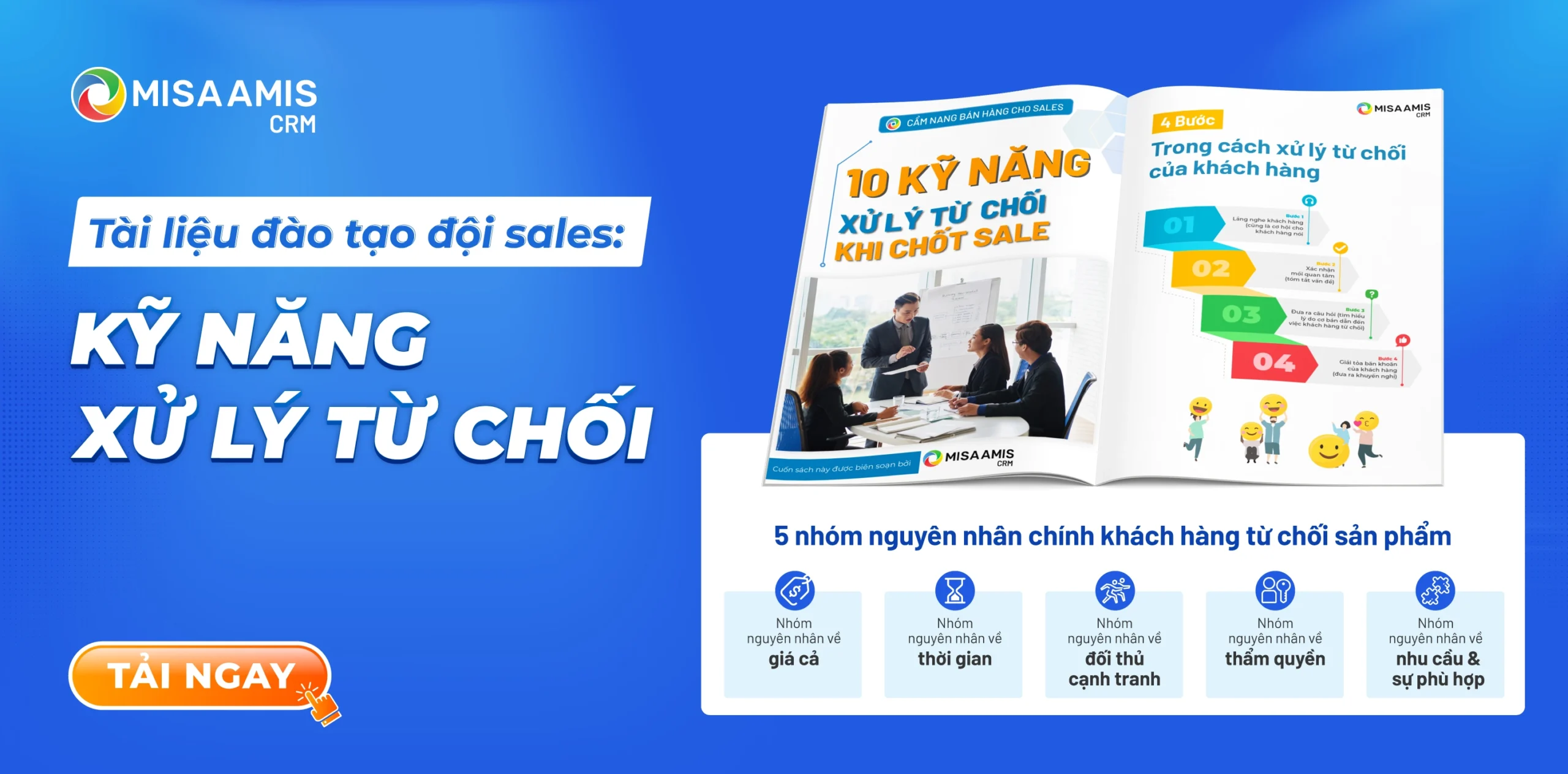 Tài liệu đào tạo đội Sales: Kỹ năng xử lý từ chối