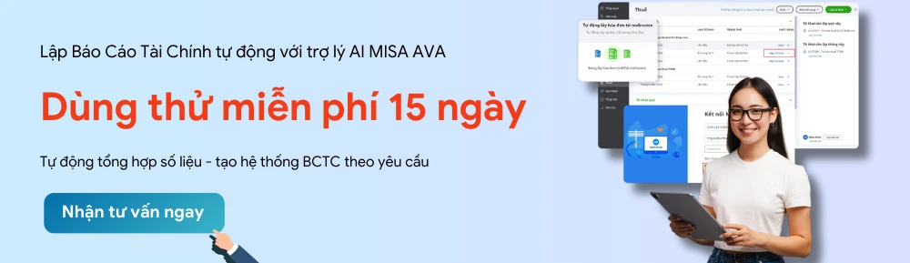 banner lập báo cáo tài chính với MISA AVA