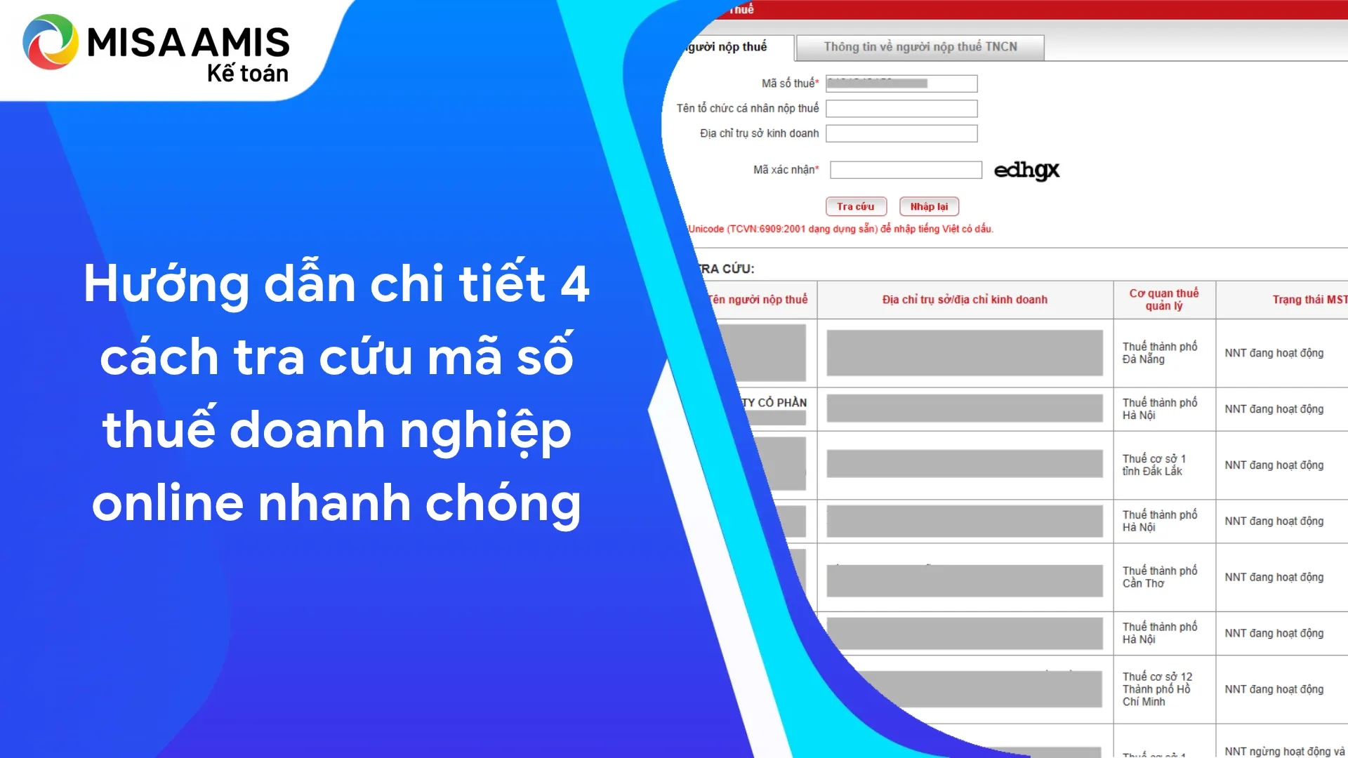 Cách tra cứu mã số thuế doanh nghiệp