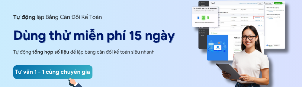 Banner tự động lập bảng cân đối kế toán