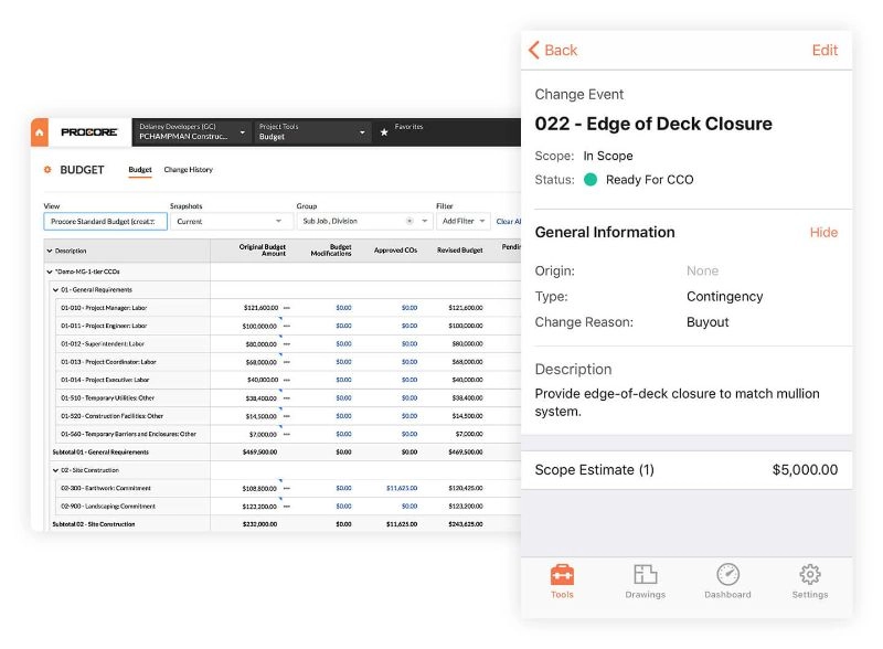 Phần mềm quản lý xây dựng Procore