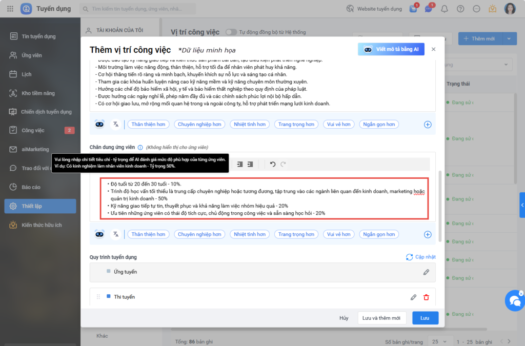 sàng lọc cv bằng trí tuệ nhân tạo