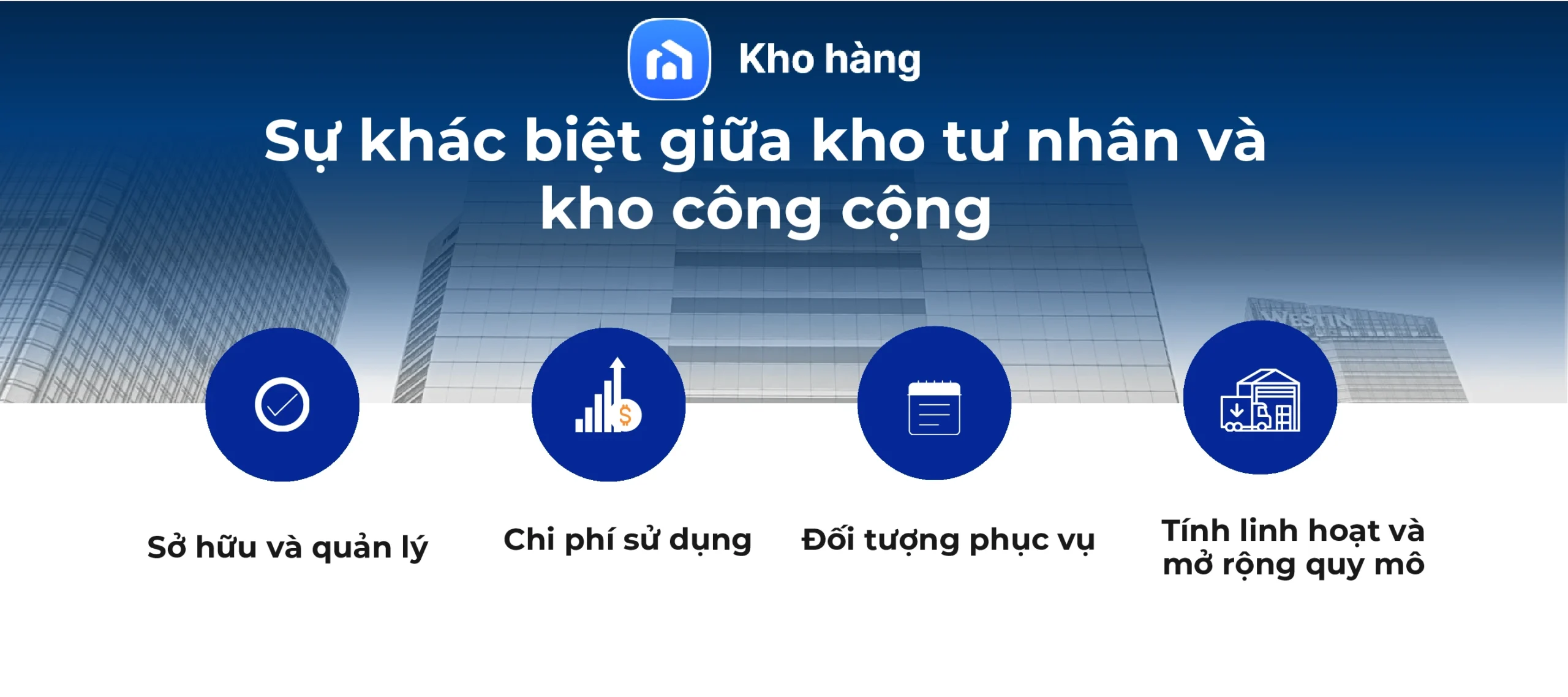 Sự khác biệt giữa kho tư nhân và kho công cộng