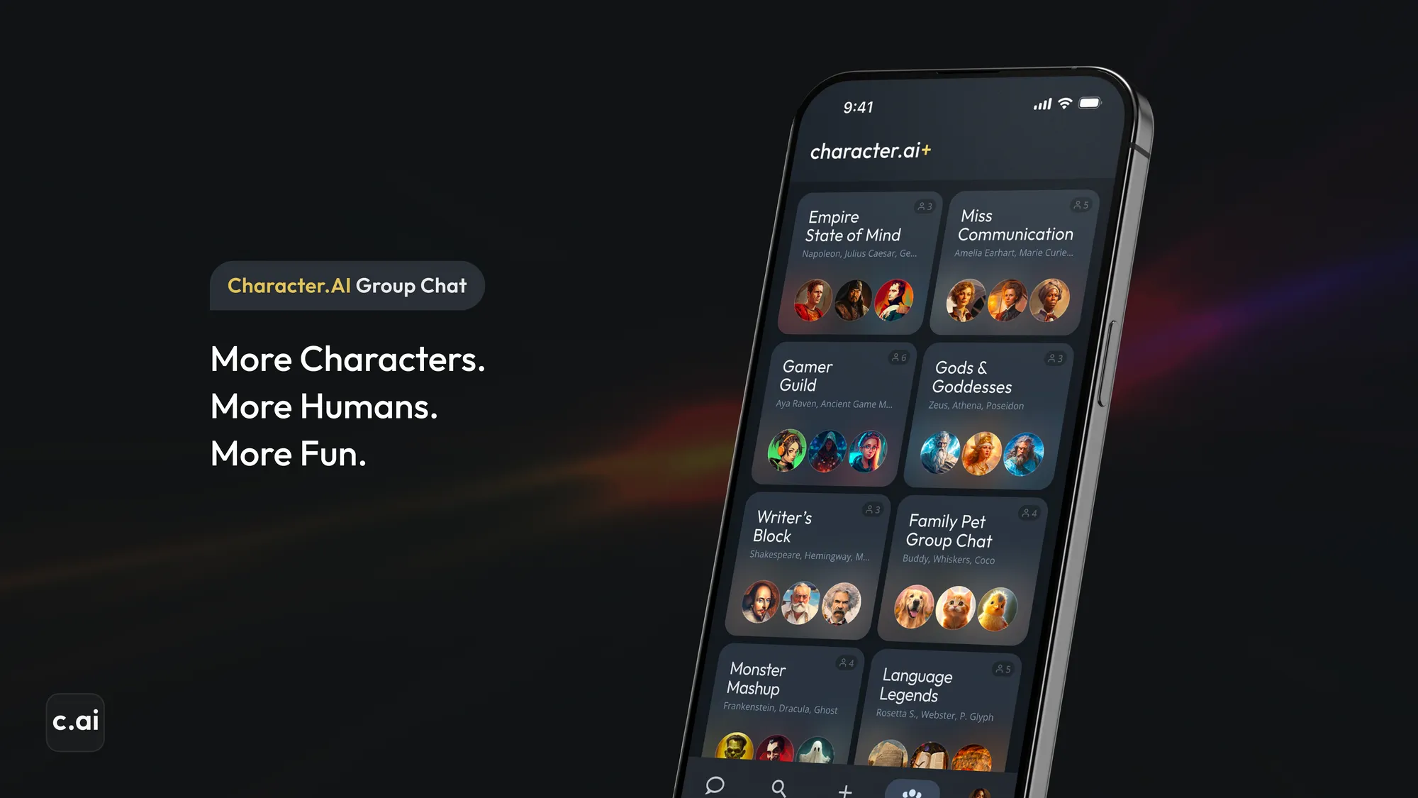 Phòng chat đa nhân vật (Group Chat) của character ai