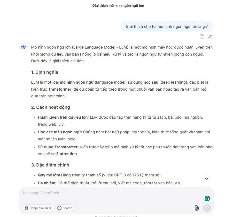 Cách sử dụng DeepSeek