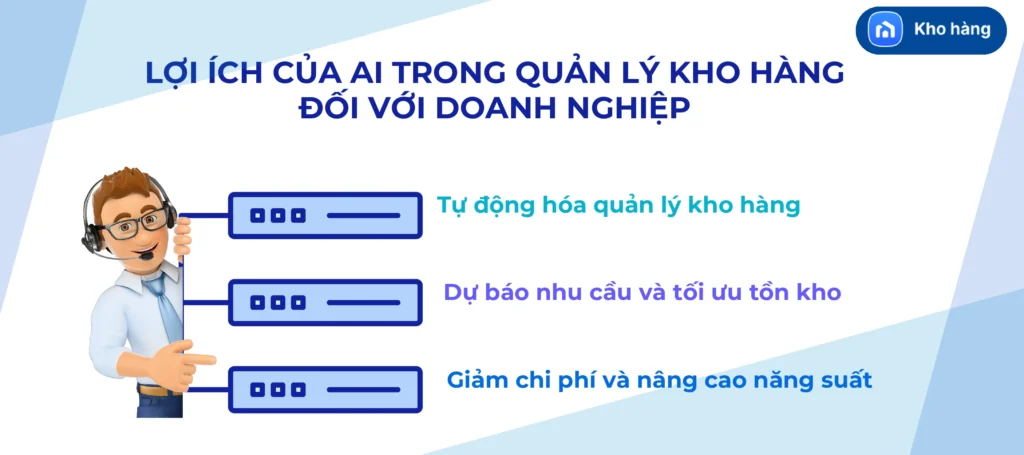 Lợi ích của AI trong quản lý kho hàng đối với doanh nghiệp