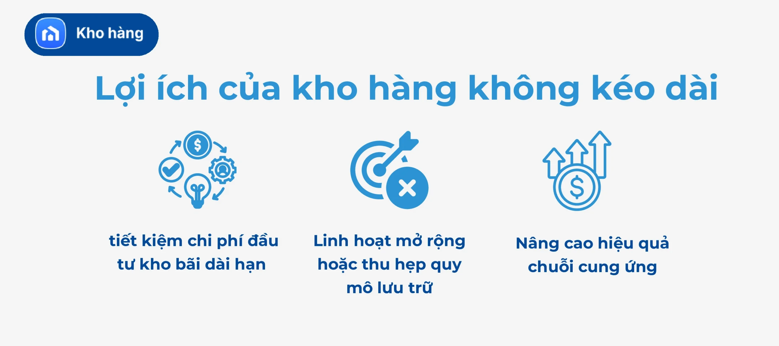 Lợi ích của kho hàng không kéo dài