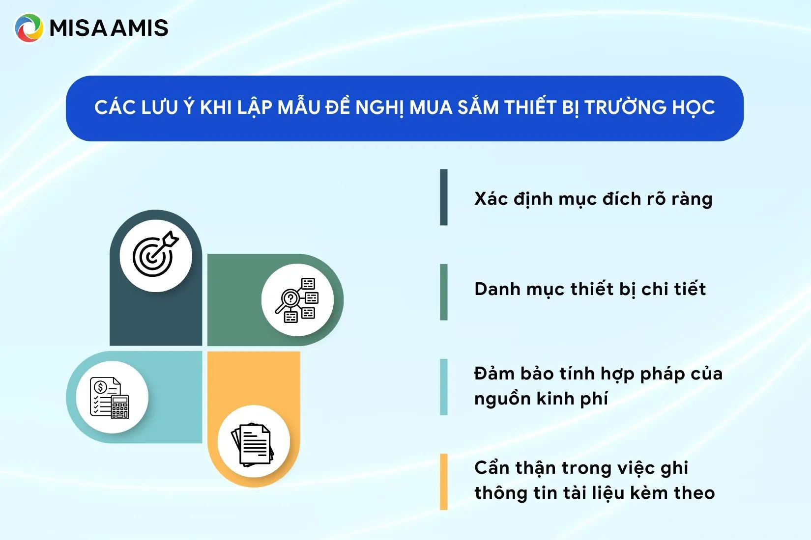 Các lưu ý khi lập mẫu đề nghị mua sắm thiết bị trường học