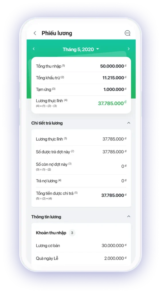 mẫu phiếu lương