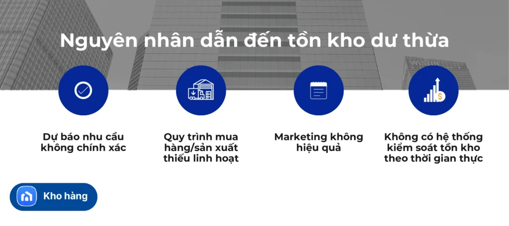 Nguyên nhân dẫn đến tồn kho dư thừa