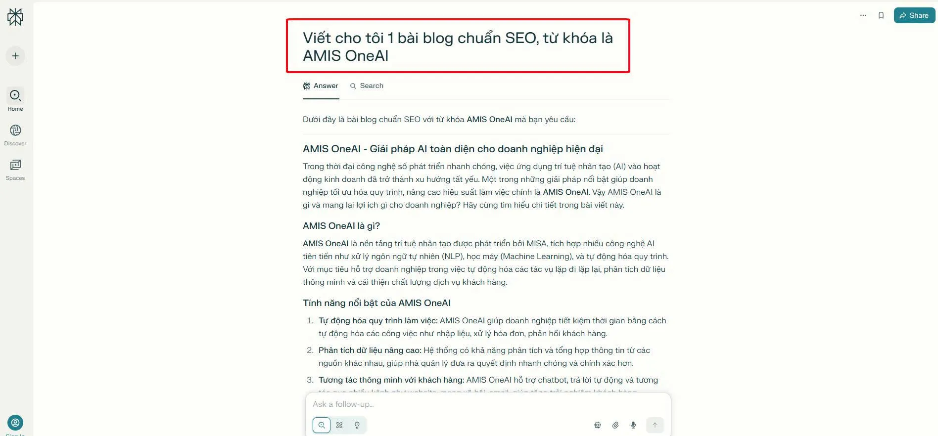 Perplexity là công cụ hữu ích cho đội ngũ marketer