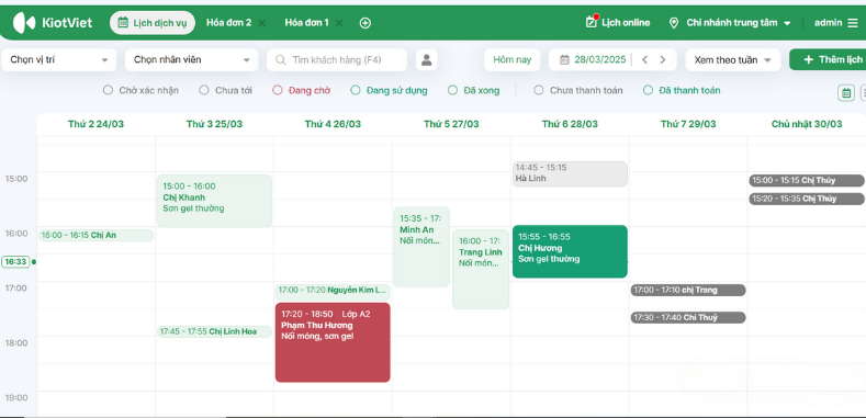 Giao diện KiotViet