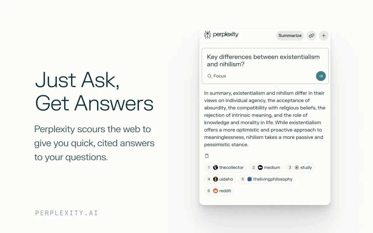Perplexity AI nghiên cứu và phân tích thông tin nhanh chóng