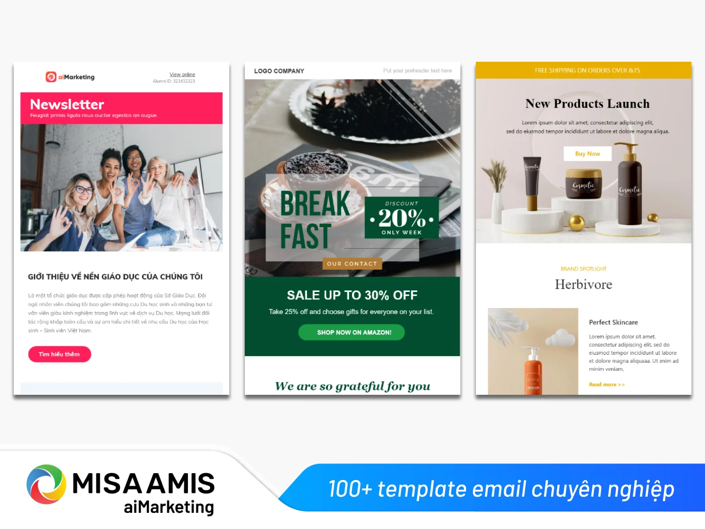100+ template email chuyên nghiệp