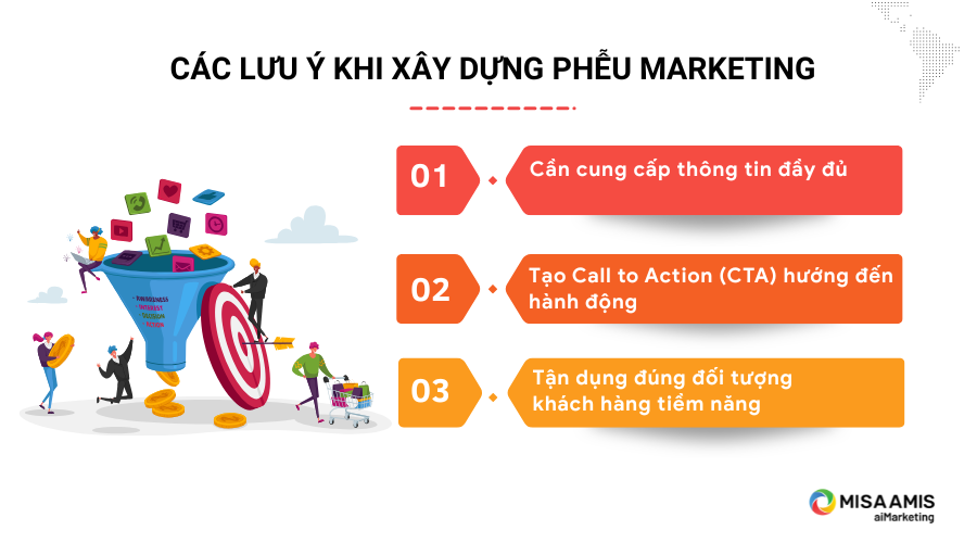 Các lưu ý khi xây dựng phễu marketing
