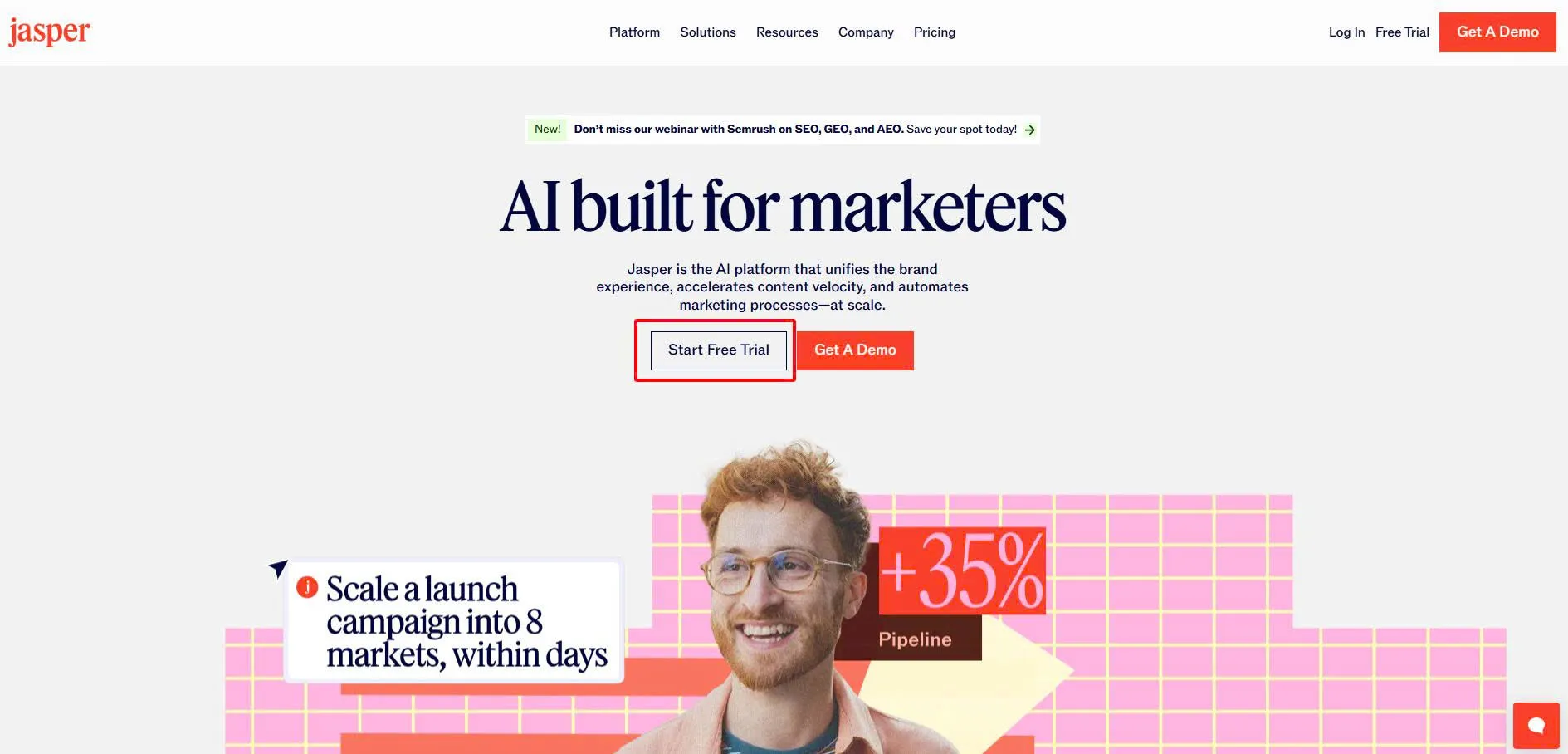 Click “Start Free Trial” để bắt đầu dùng thử miễn phí