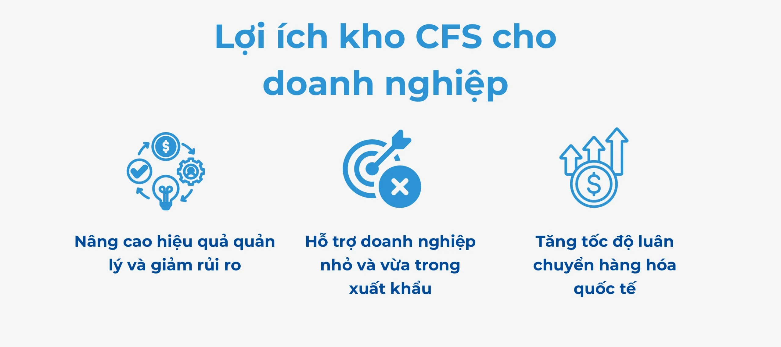 Lợi ích kho CFS cho doanh nghiệp