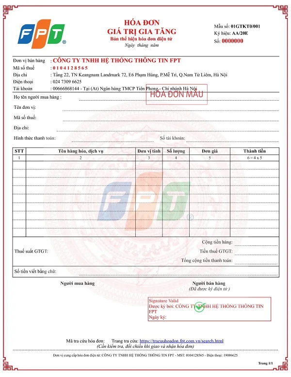 Phần mềm xuất hóa đơn điện tử FPT.eInvoice