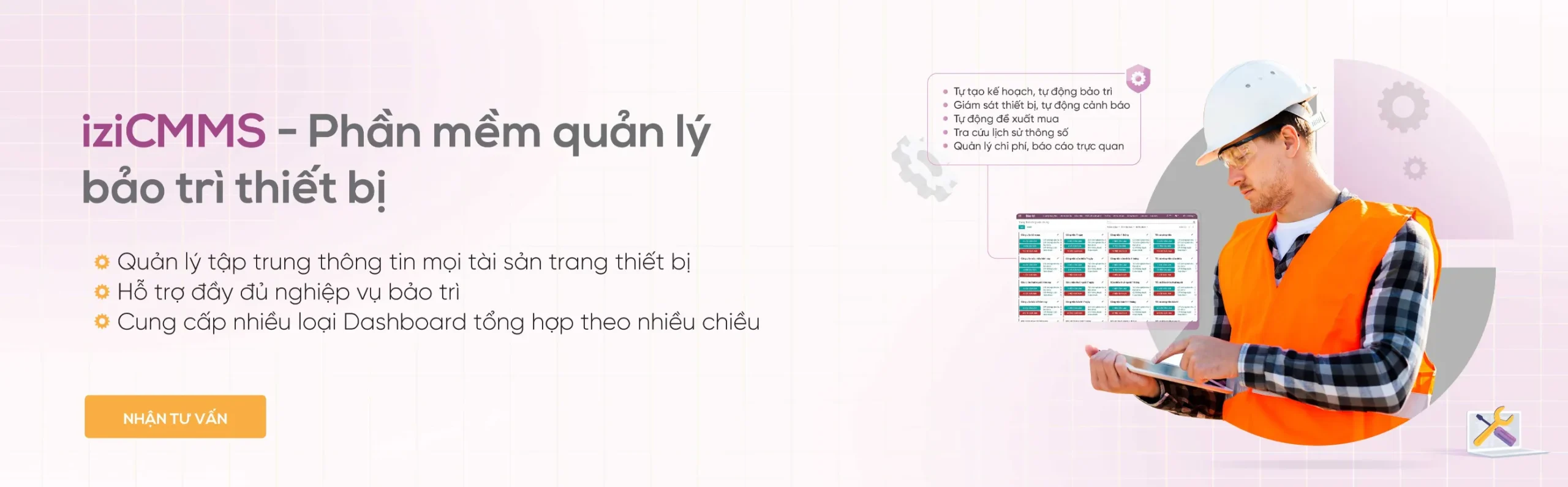 Phần mềm quản lý bảo trì thiết bị iCMMS