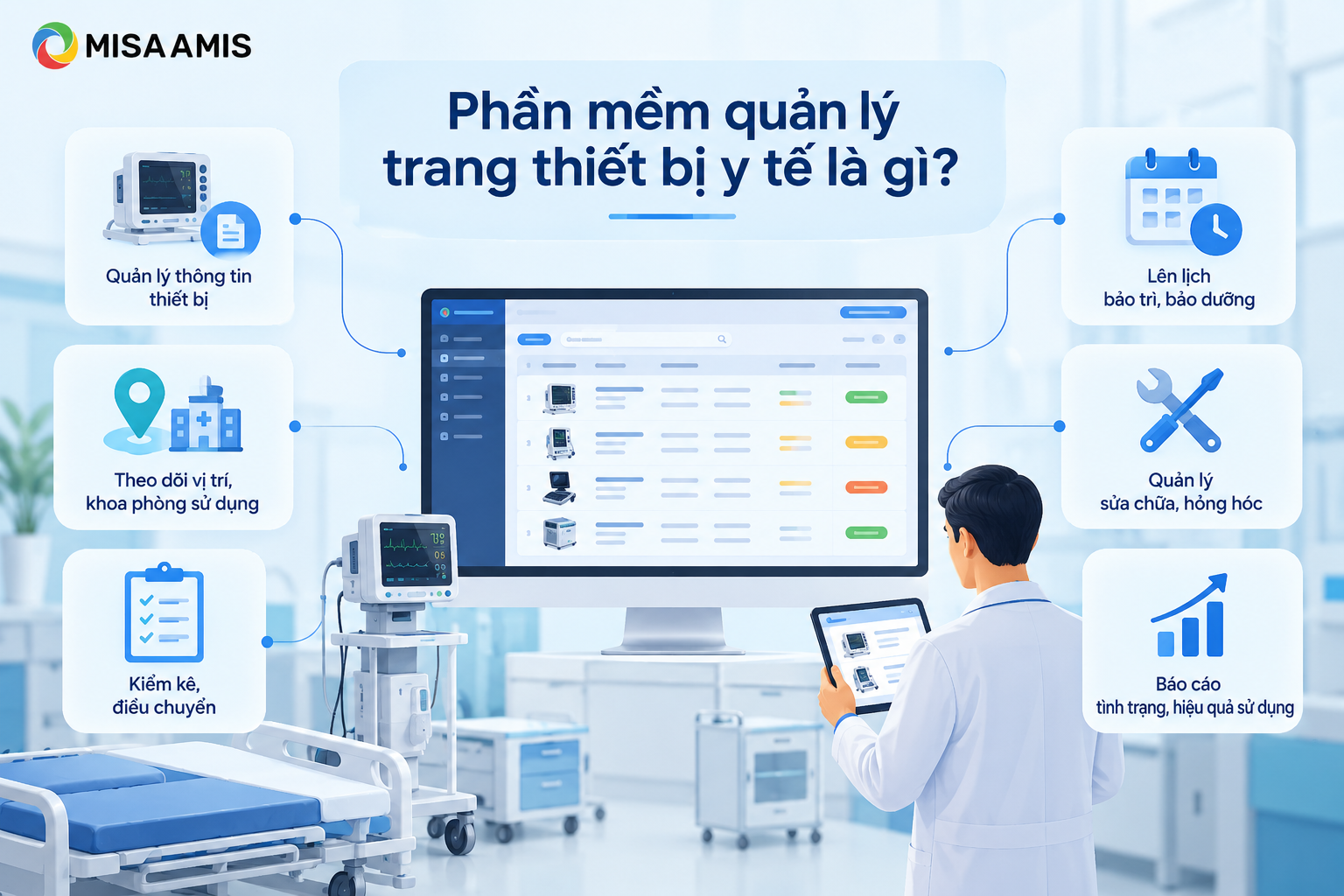 Phần mềm quản lý trang thiết bị y tế là gì?