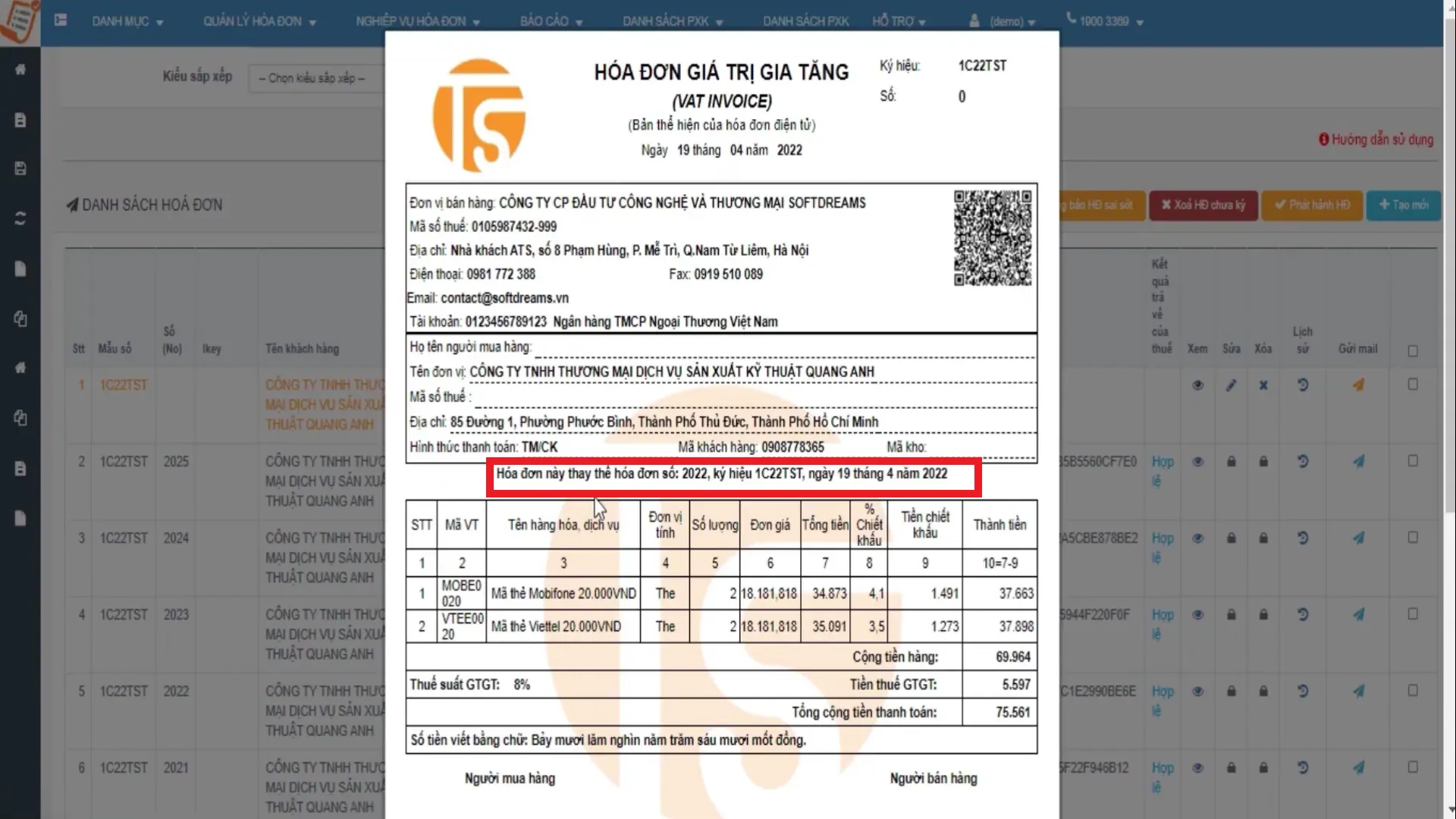Phần mềm xuất hóa đơn điện tử EasyInvoice
