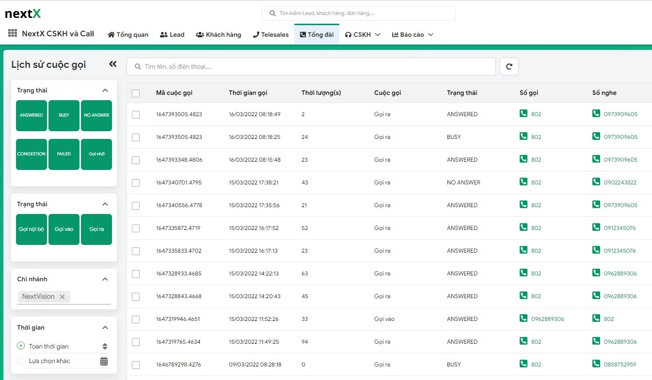 Hỗ trợ quản lý tập trung dữ liệu khách hàng