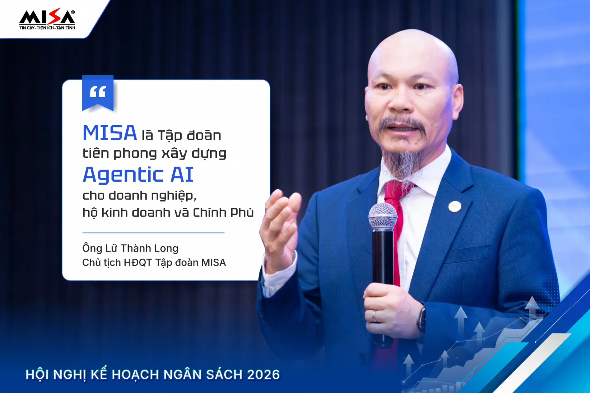 Chủ tịch HĐQT Tập đoàn MISA Lữ Thành Long đã có bài chia sẻ truyền cảm hứng, định hình chiến lược của Tập đoàn trong năm 2026