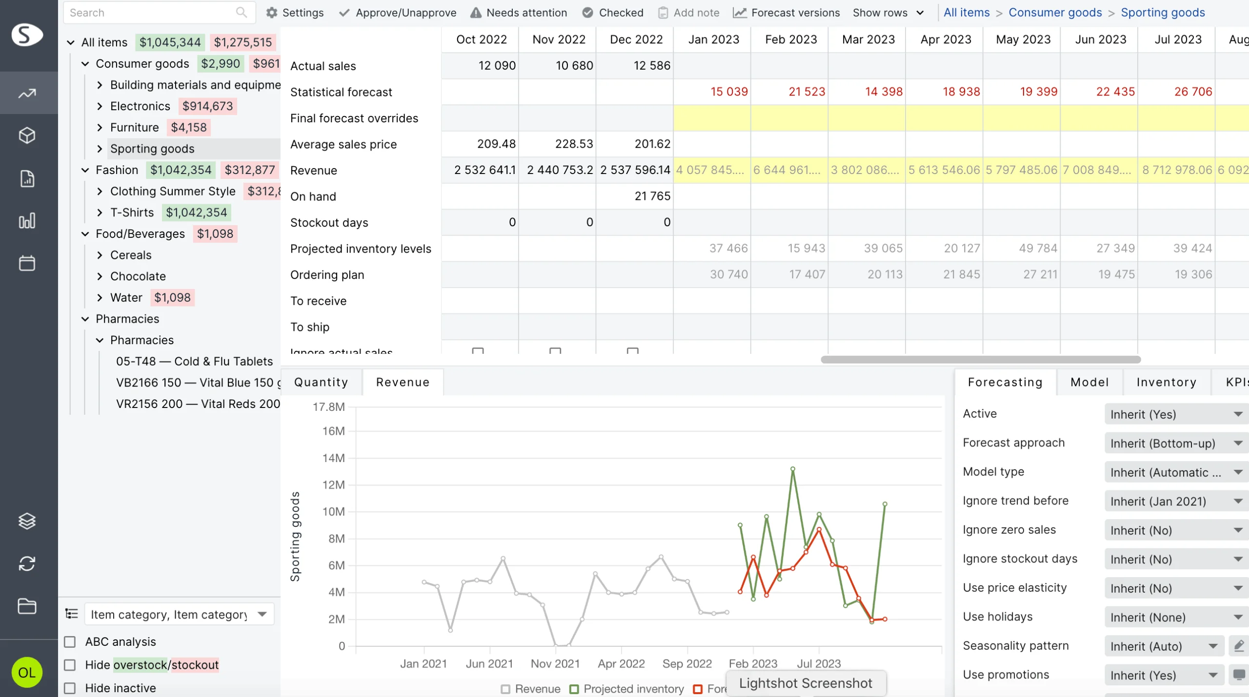 Phần mềm lập kế hoạch và dự báo nhu cầu sản xuất Streamline