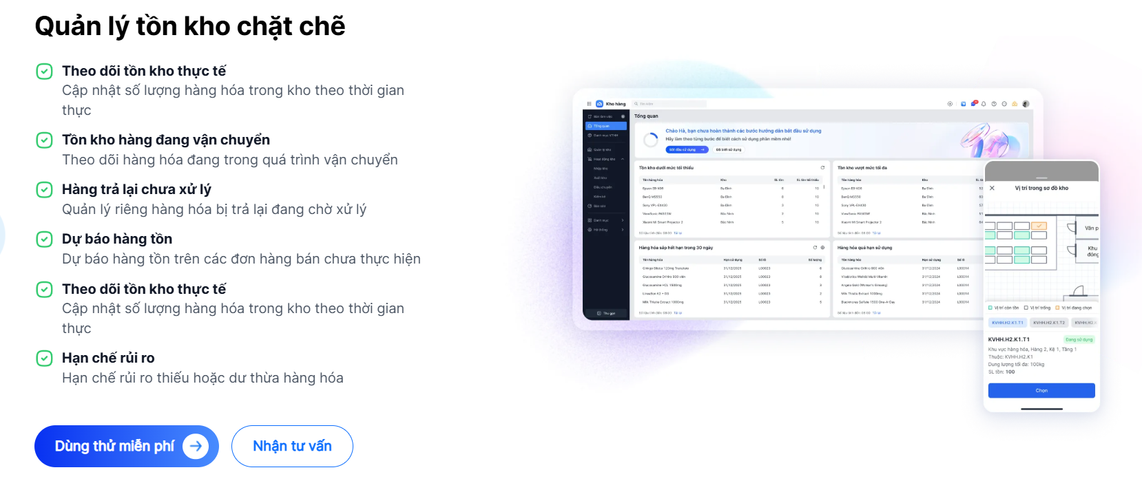 Phần mềm Amis kho hàng