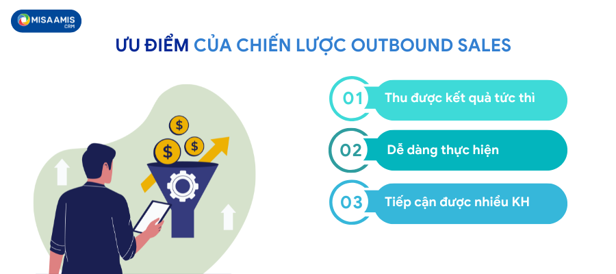 Ưu điểm của chiến lược Outbound Sales 