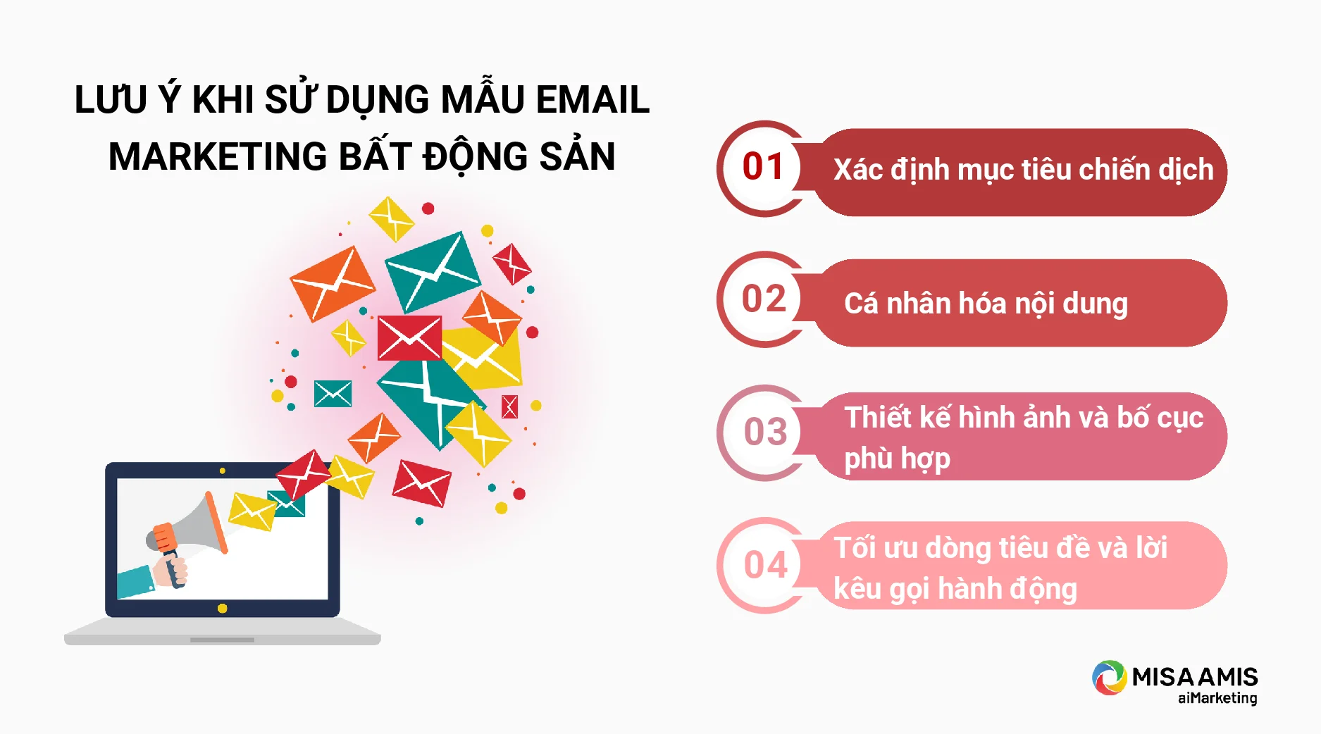 Những lưu ý khi sử dụng mẫu email marketing bất động sản