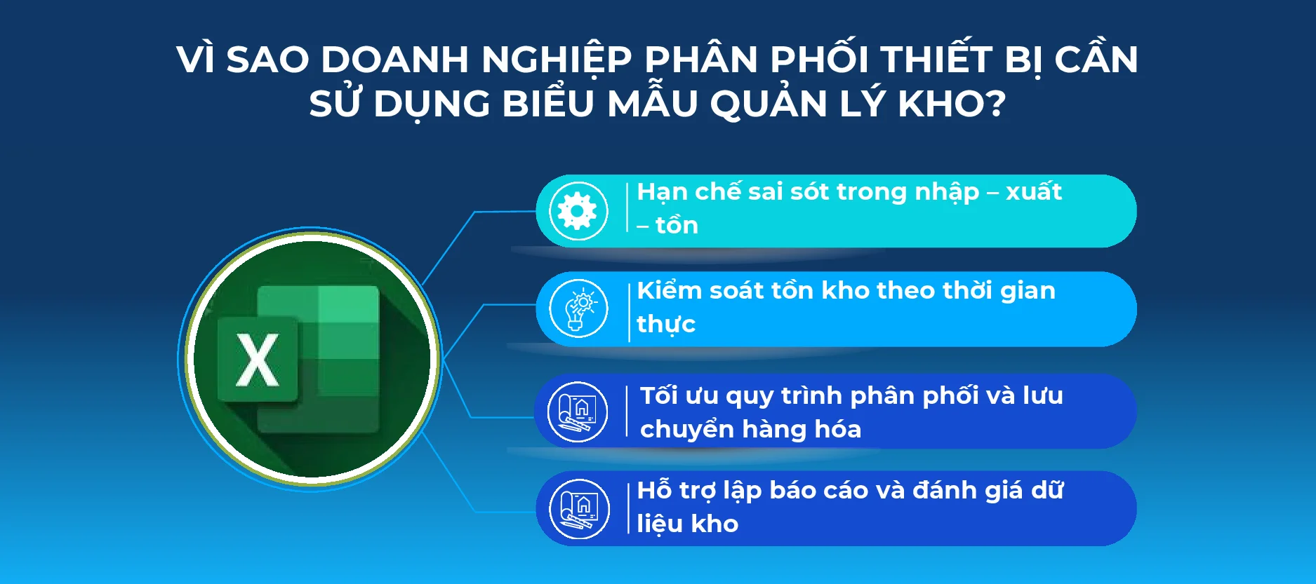 Ưu điểm khi sử dụng biểu mẫu quản lý kho 