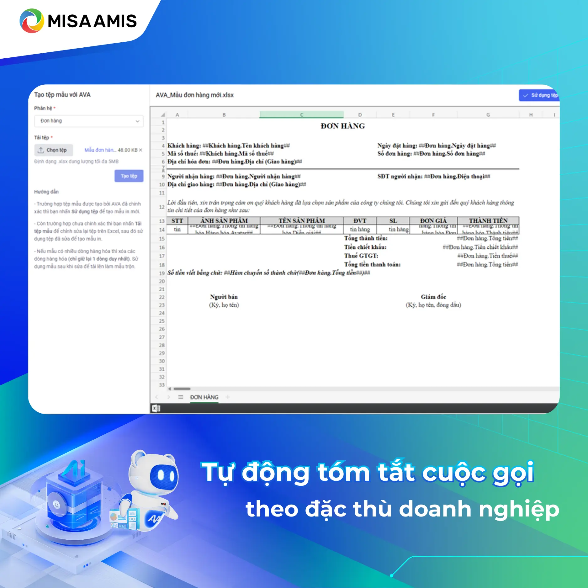 AI tóm tắt cuộc gọi