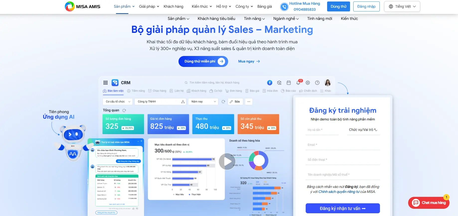 Bộ giải pháp quản lý Sales – Marketing