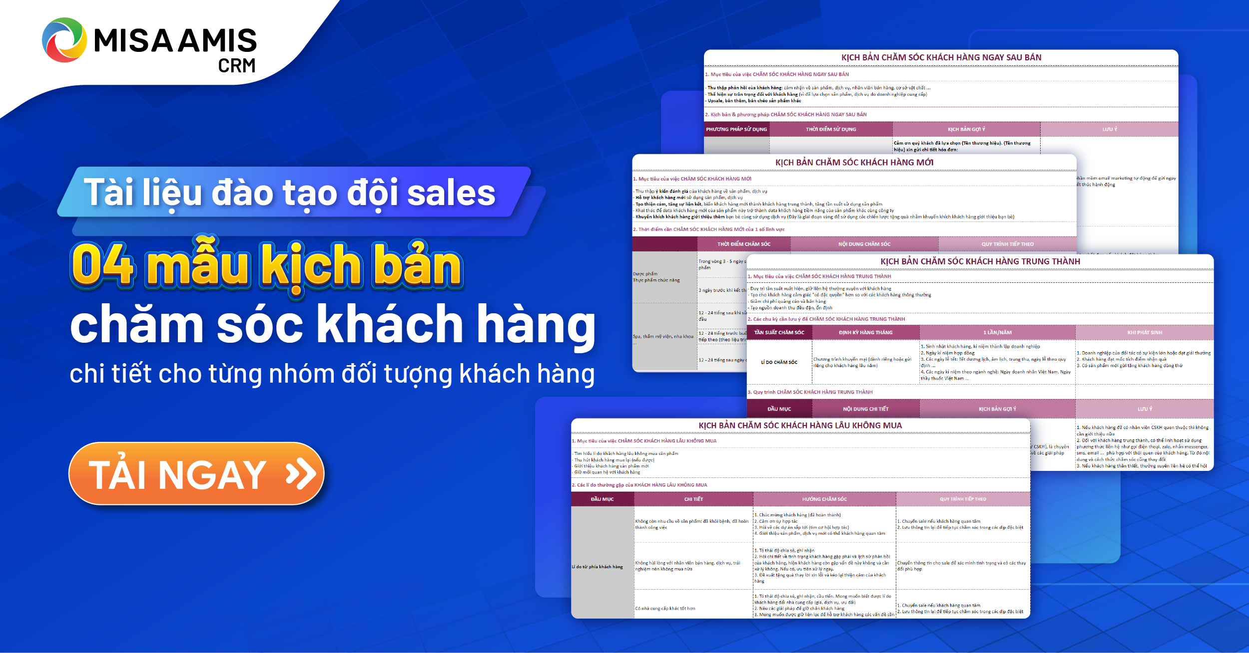 Mẫu kịch bản chăm sóc khách hàng