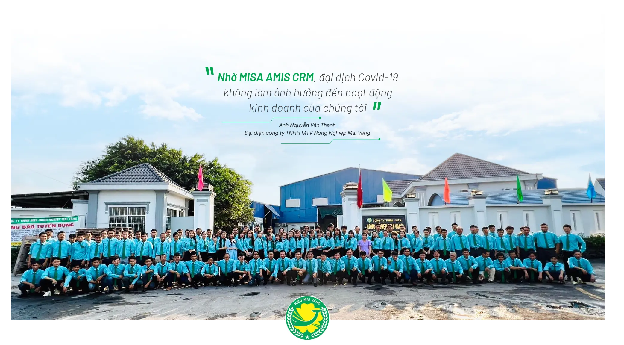 Nông Nghiệp Mai Vàng “trụ vững” trong bão Covid nhờ ứng dụng MISA AMIS CRM vào quản lý