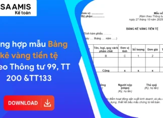 Tổng hợp 3 mẫu bảng kê vàng tiền tệ cho doanh nghiệp kinh doanh vàng bạc
