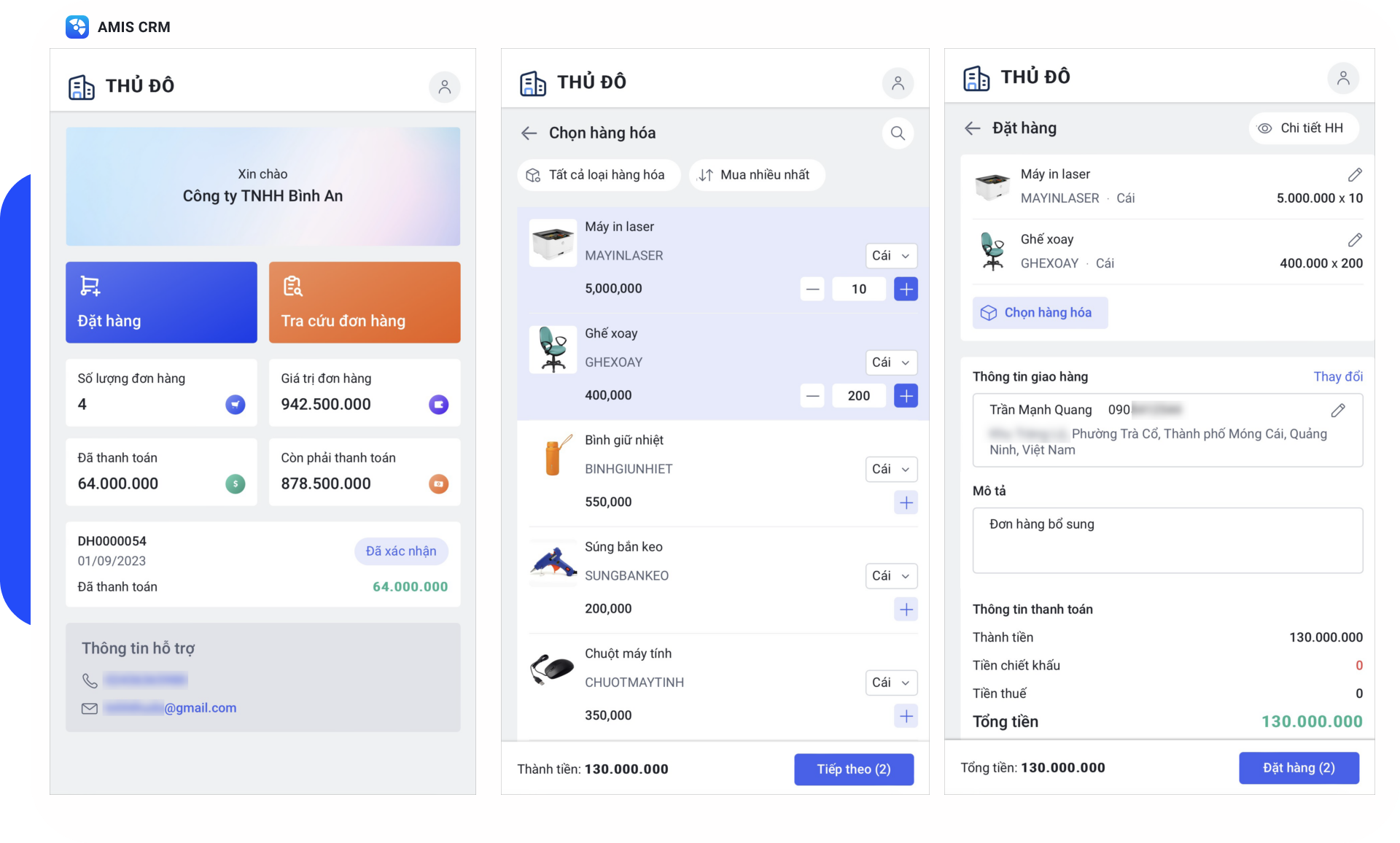 Đại lý, nhà phân phối chủ động đặt hàng & theo dõi đơn hàng trên cổng thông tin