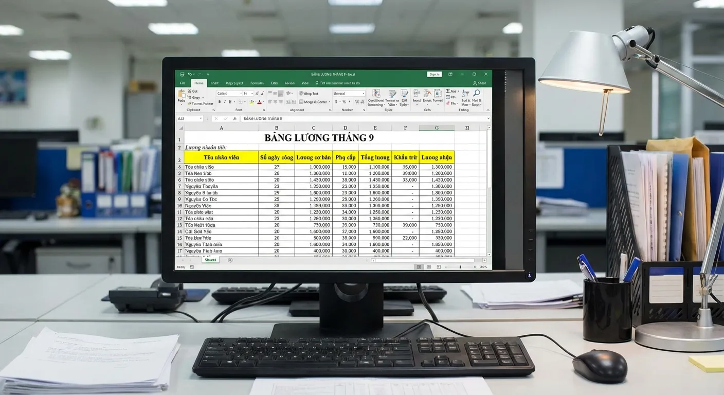 giải pháp ai thay thế excel trong tính công lương