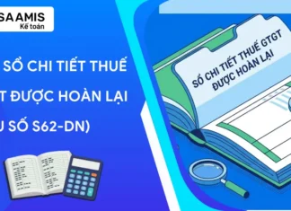 Mẫu Sổ chi tiết thuế GTGT được hoàn lại (Mẫu số S62 – DN) theo Thông tư 99 mẫu sổ chi tiết thuế GTGT được hoàn lại