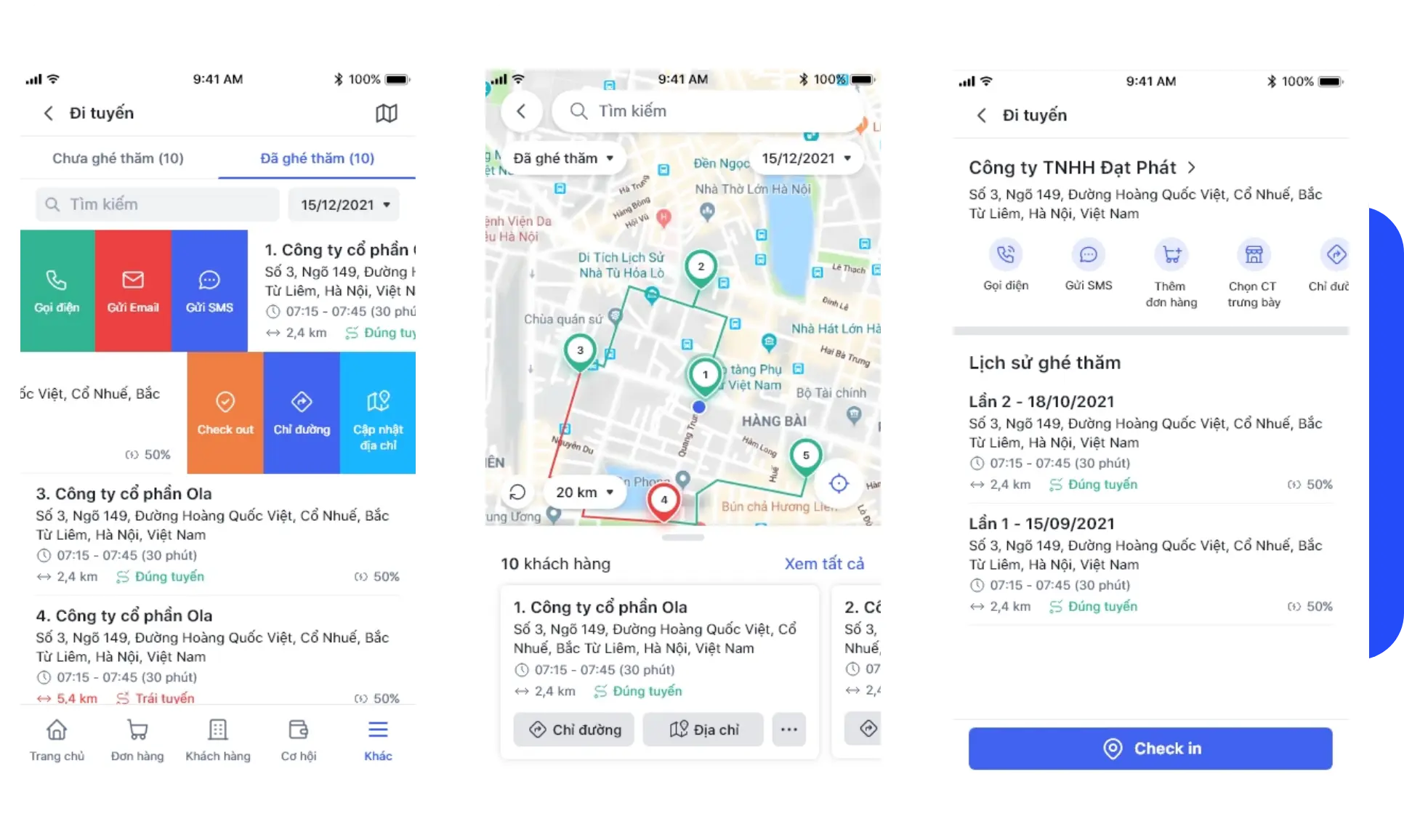 Quản lý theo dõi tiện lợi trên moblie