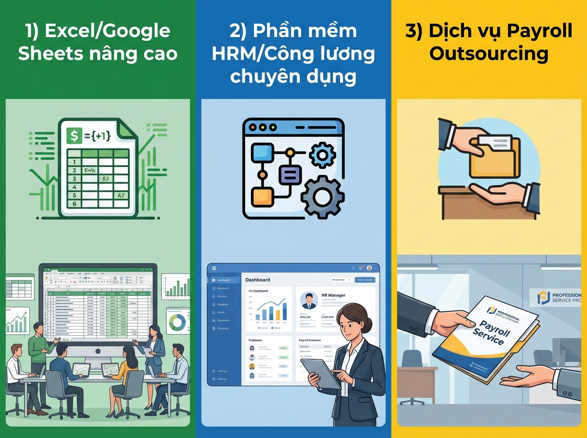 tự động kiểm tra lương nhân viên
