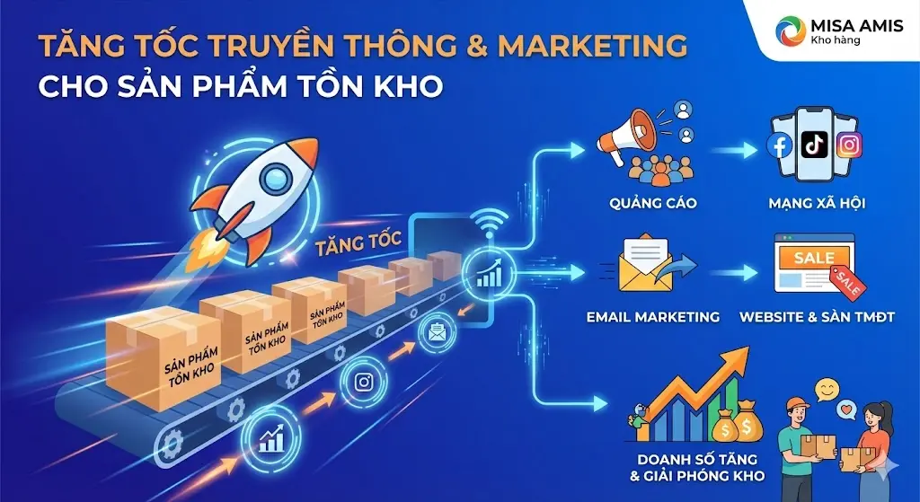 Tăng tốc truyền thông và marketing cho sản phẩm tồn kho