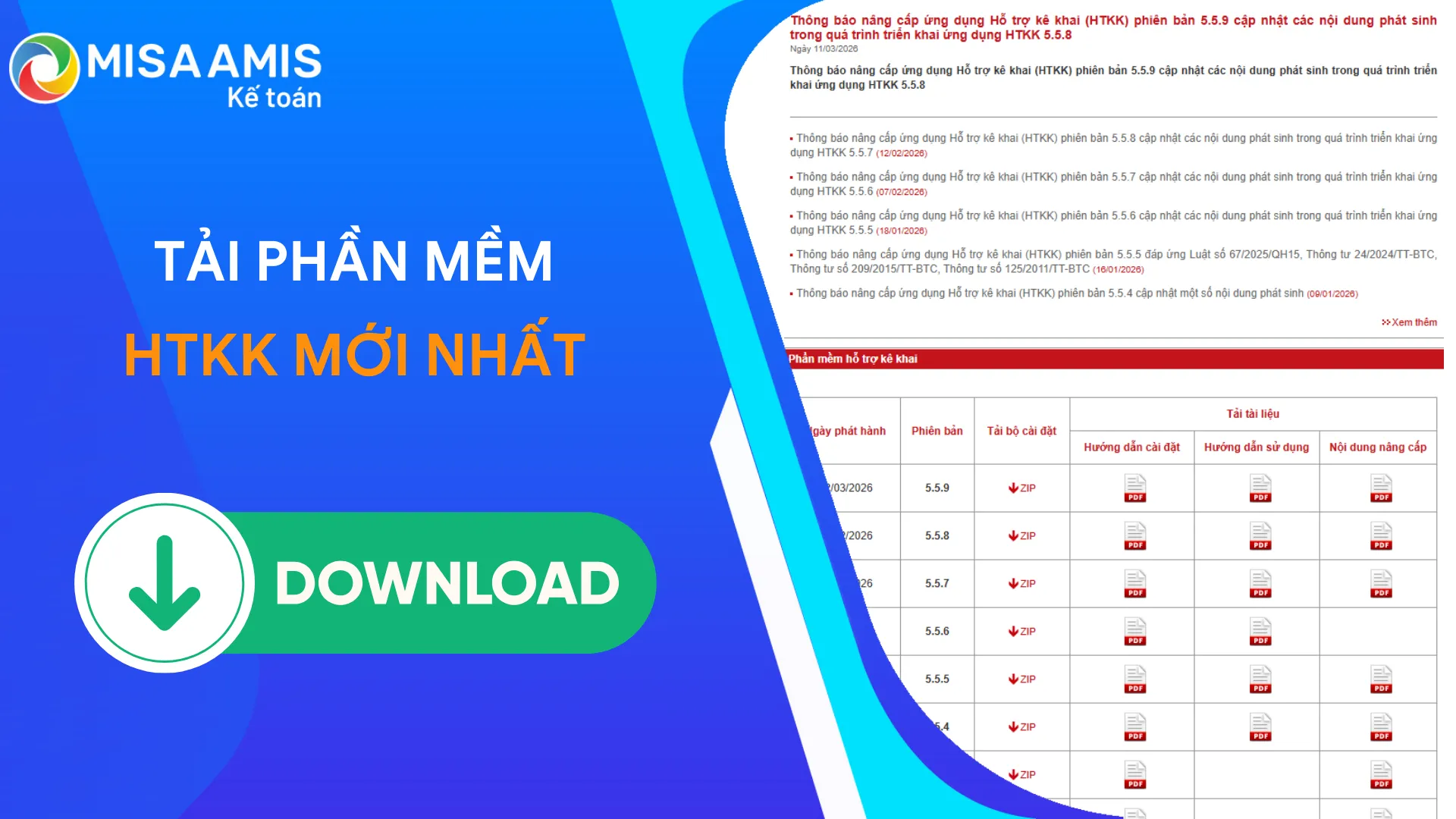 Phần mềm HTKK bản mới nhất