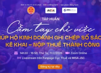 Tập huấn “Cầm tay chỉ việc”: Giúp Hộ kinh doanh ghi chép sổ sách – kê khai – nộp thuế thành công