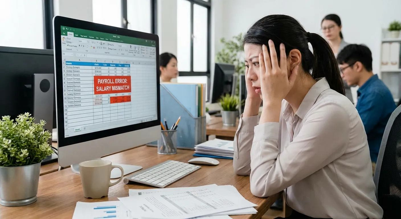 HR. kế toán đau đầu vì sai lệch bảng lương
