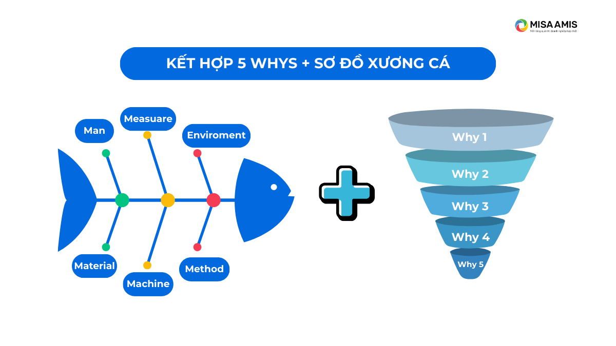 Kết hợp phương pháp 5 Whys và sơ đồ xương cá