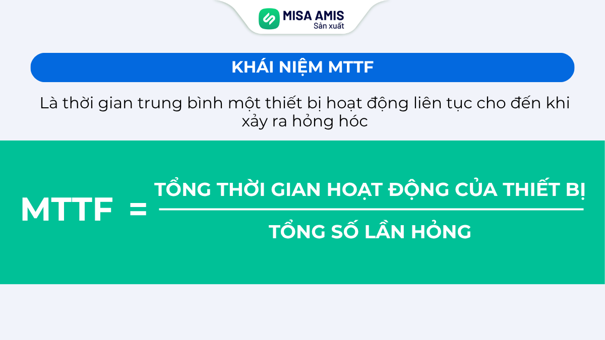 Công thức tính MTTF