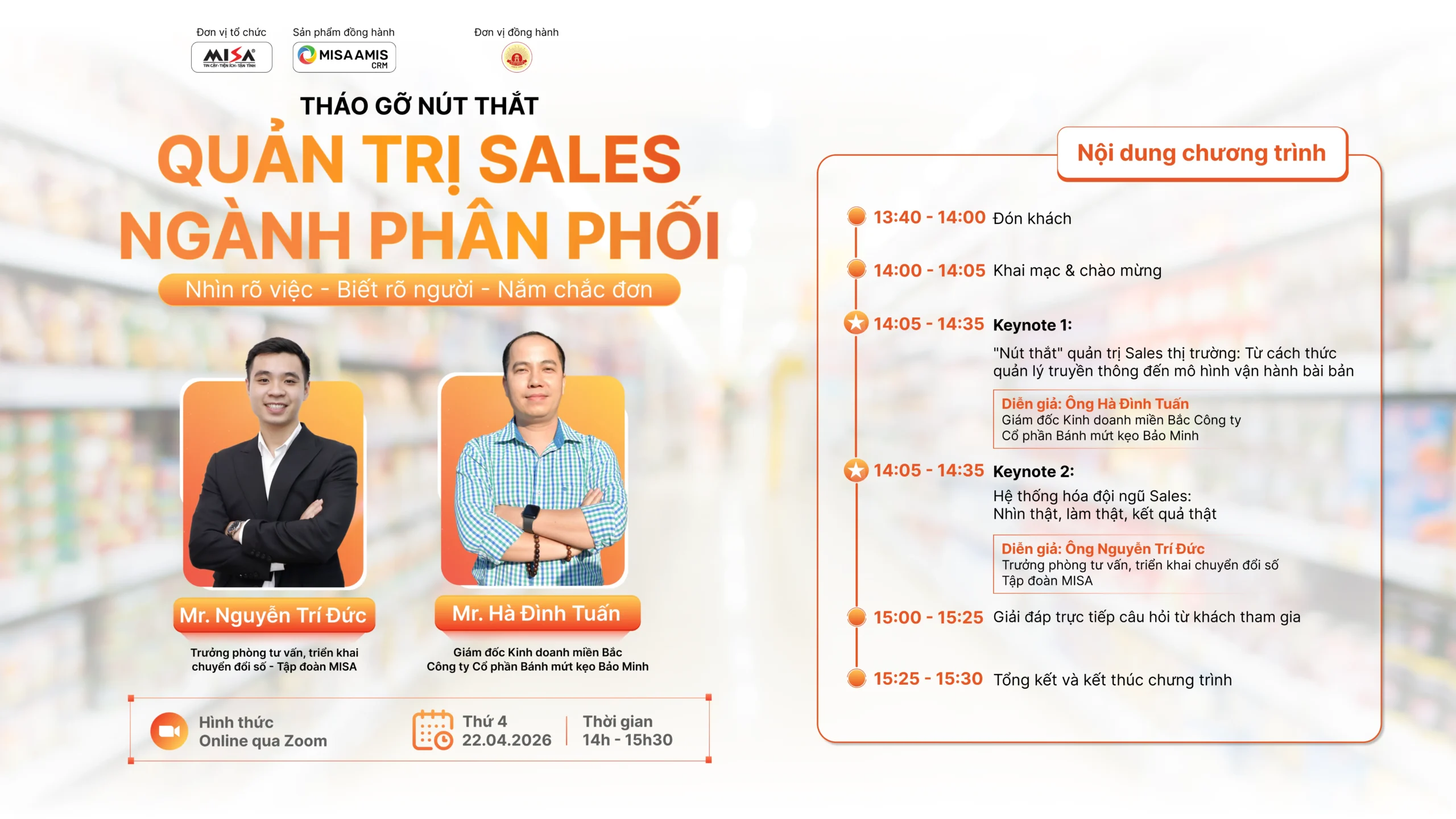 Sự kiện quản trị sales ngành phân phối