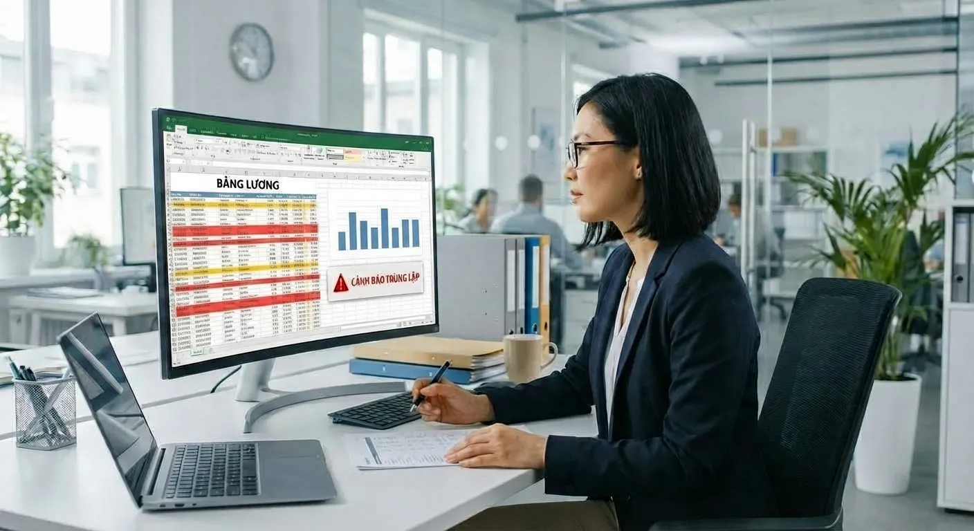 ứng dụng ai kiểm tra trùng lặp thiếu dữ liệu lương